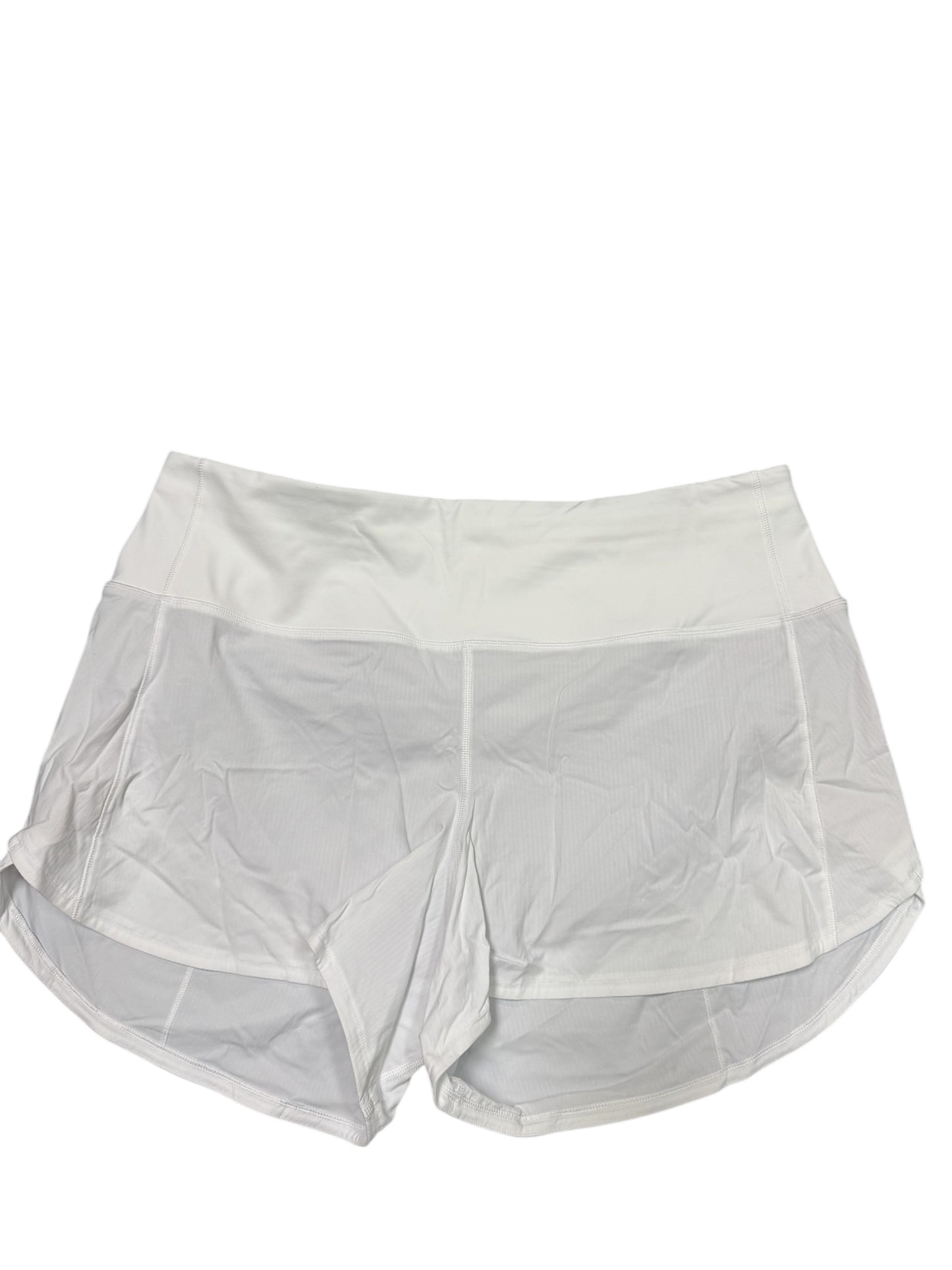 Lululemon White Speed up Shorts SZ 12