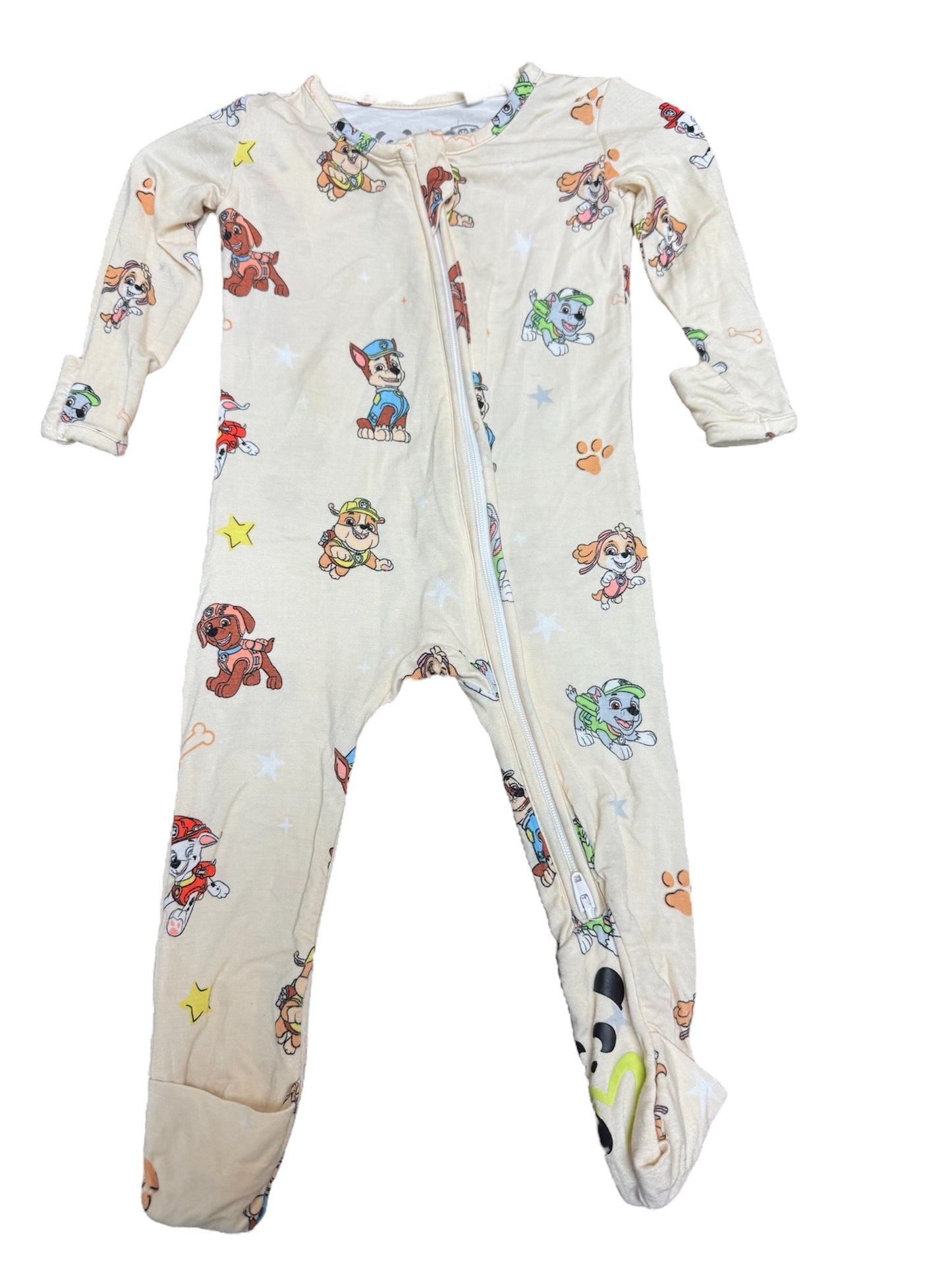 Paw Patrol Bamboo Footie 3/6M