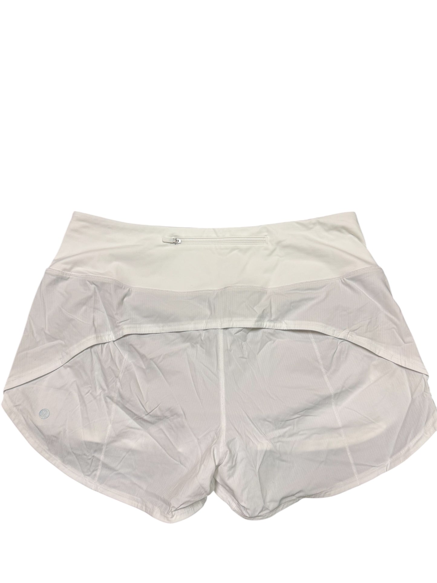 Lululemon White Speed up Shorts SZ 12
