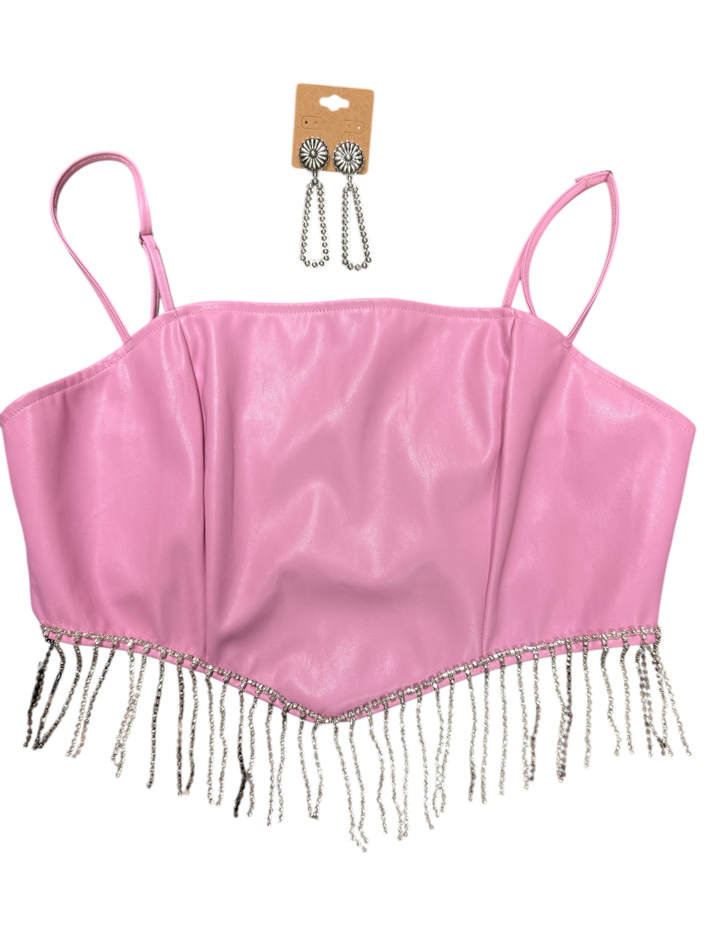 Bear Dance Pink Top SZ L