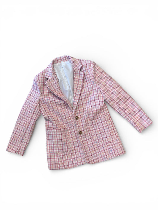 Plaid Tweed Blazer